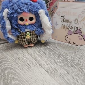 Blue and White Plush Pet Toy